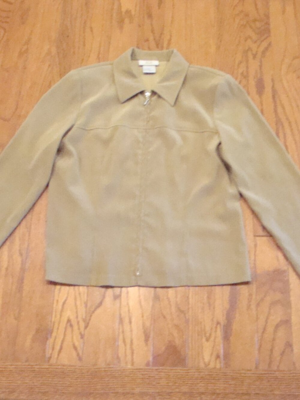 AGB Byer California Women's Large Tan Velour/Suede Jacket Style #0428M57